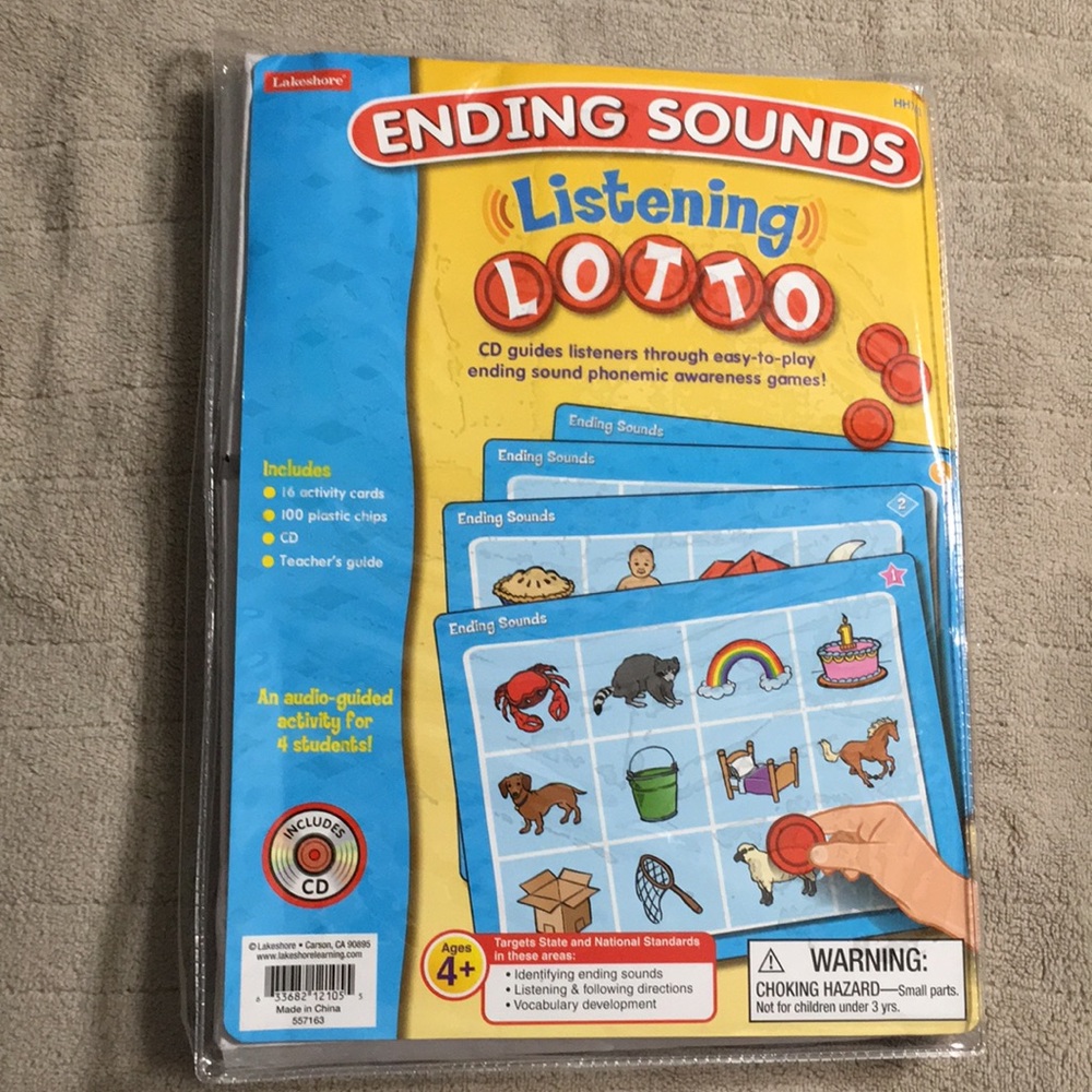 Lakeshore Ending sounds listening lotto with cd